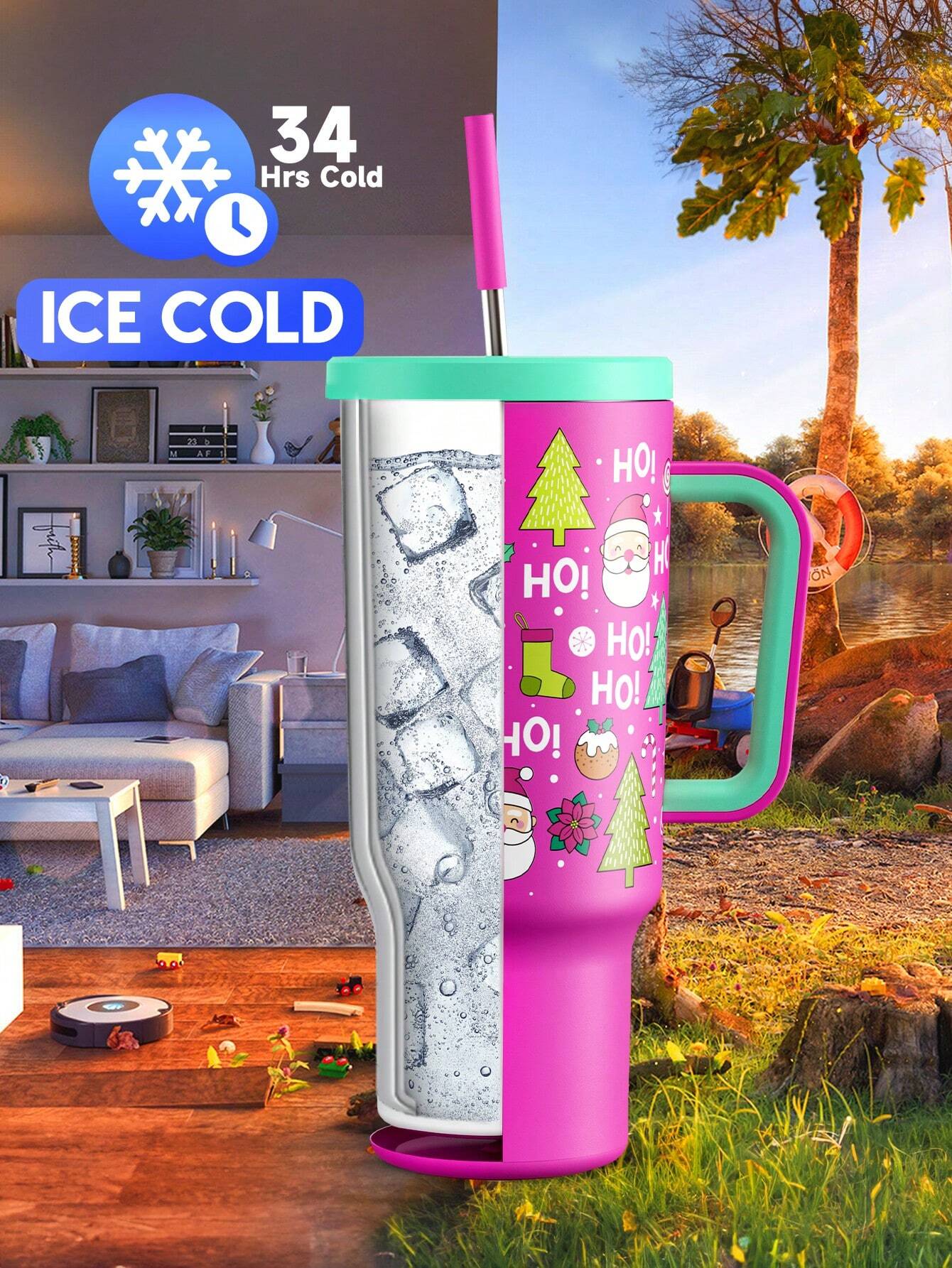 Meoky 40oz Insulated Tumbler Mug