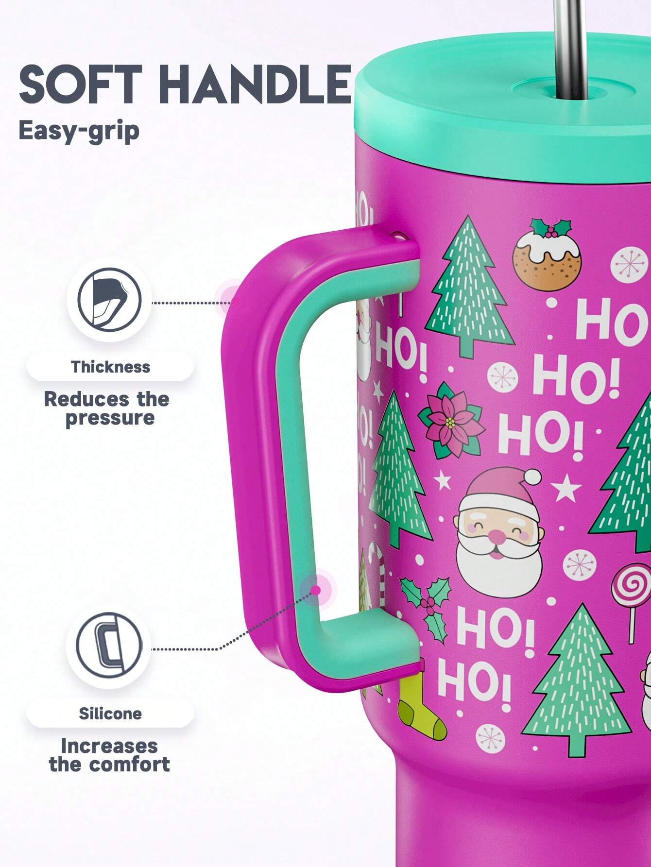 Meoky 40oz Insulated Tumbler Mug