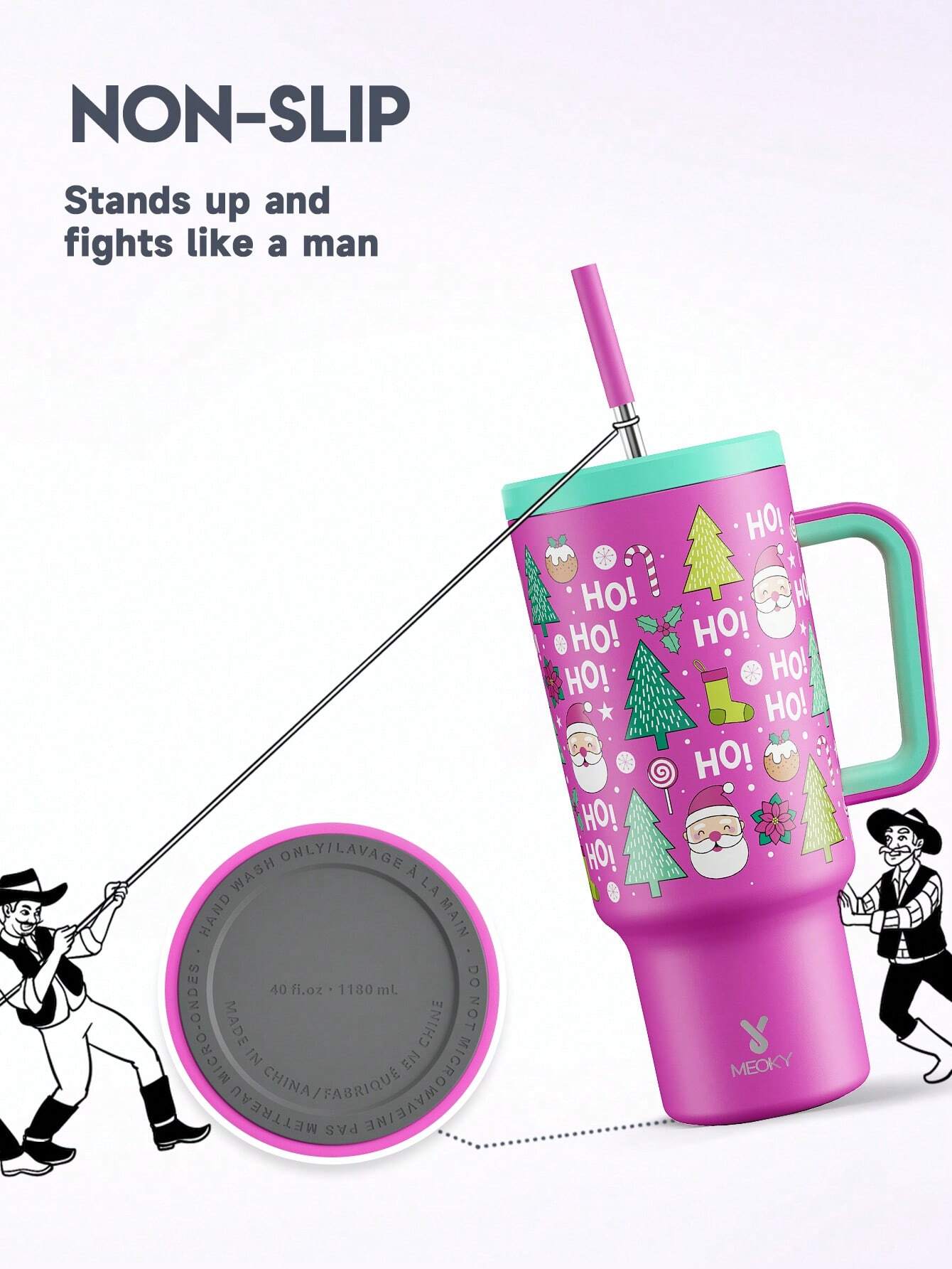 Meoky 40oz Insulated Tumbler Mug