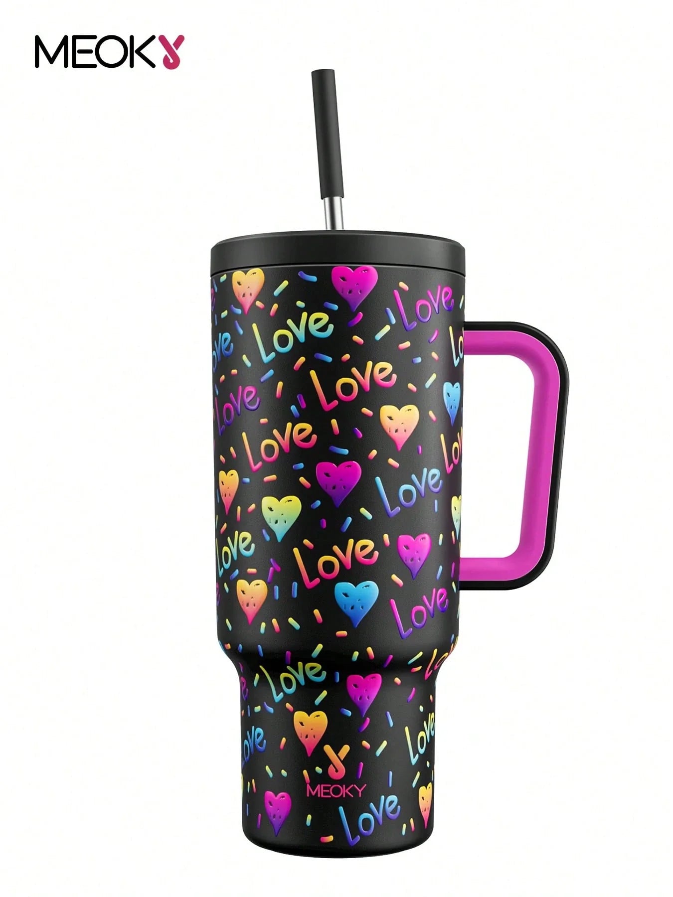 Meoky 40oz Stainless Steel Travel Tumbler