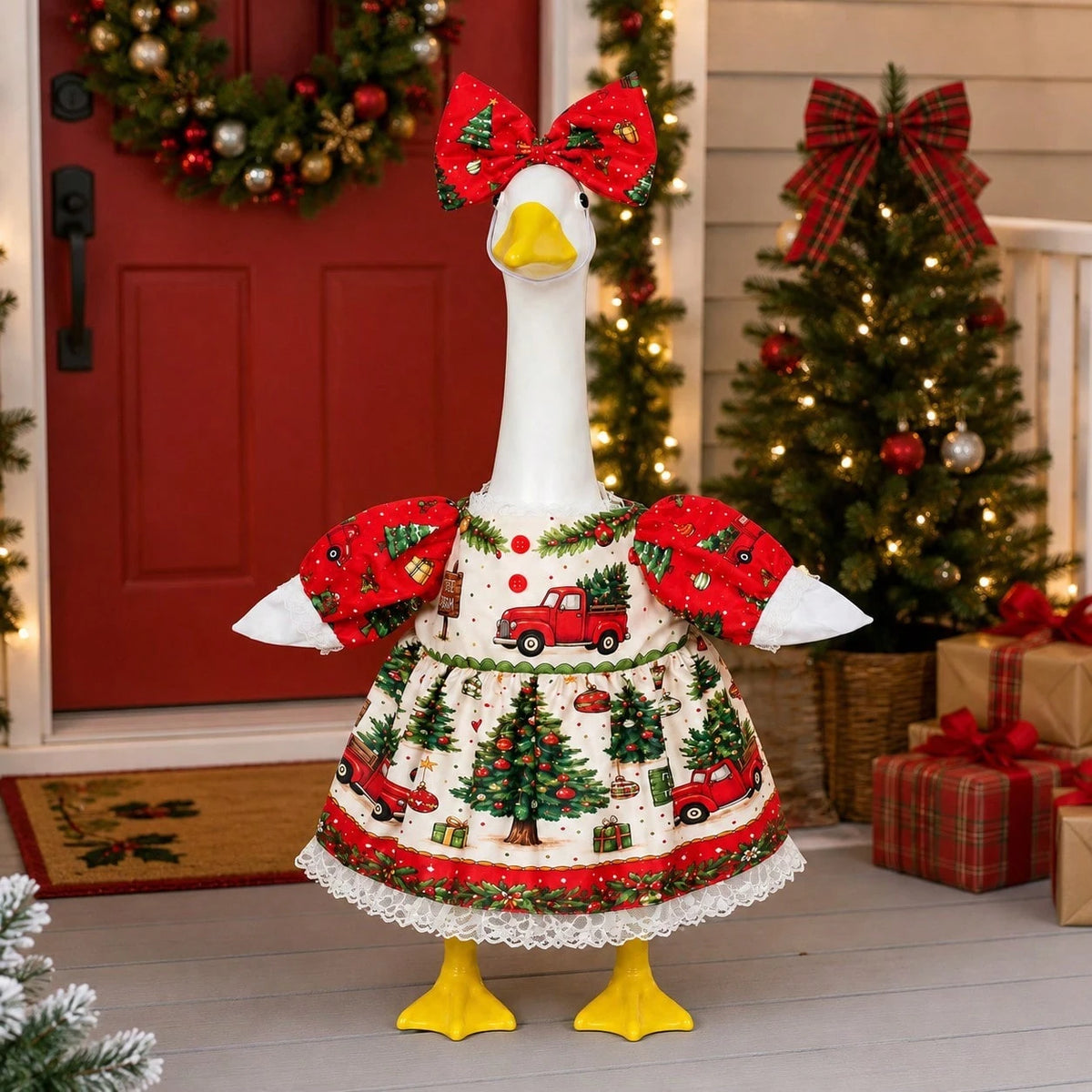 Christmas Goose Porch Outfit Set