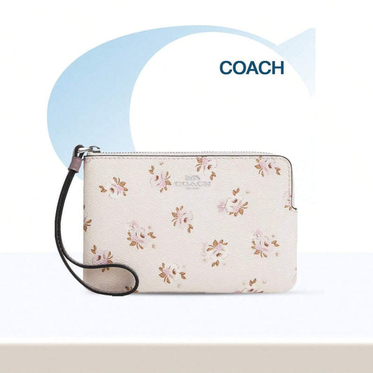 Coach Corner Zip Wallet Wristlet Bag