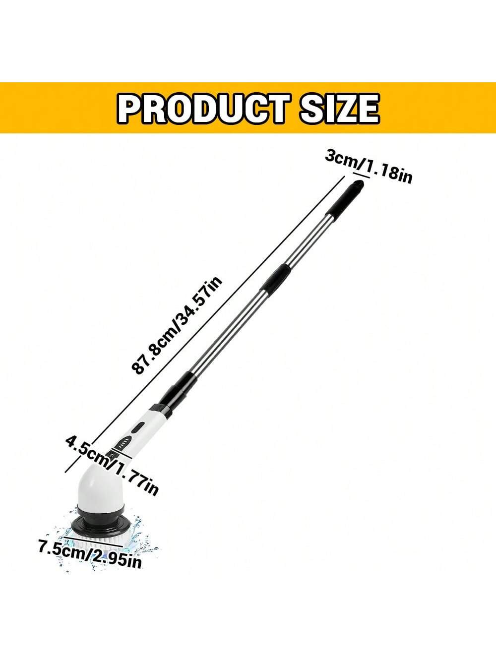 Powerful Cordless Electric Spin Scrubber