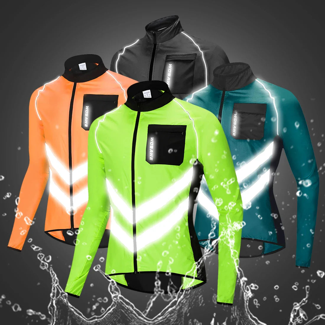 WOSAWE Windproof Cycling Jacket