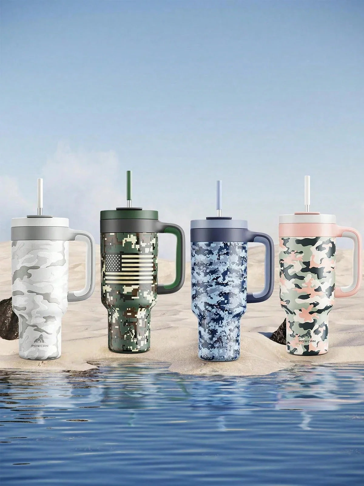 Meoky 40oz Camo Tumbler