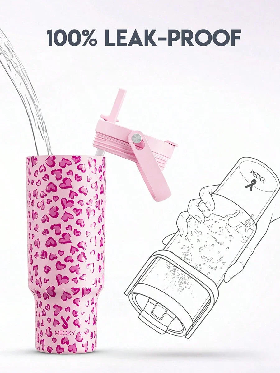 Meoky 40oz Insulated Handle Tumbler