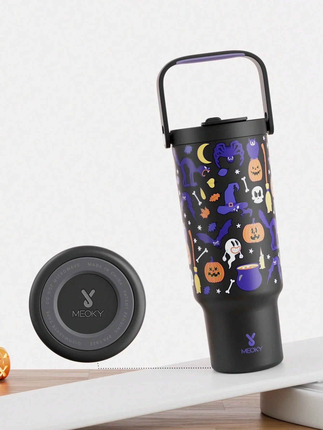 Meoky 40oz Insulated Handle Tumbler