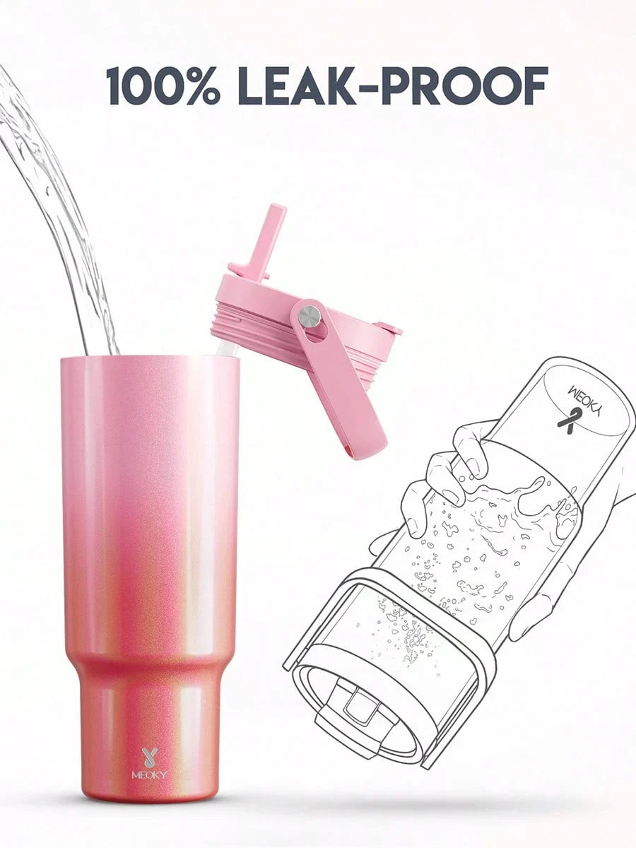 Meoky 40oz Insulated Handle Tumbler