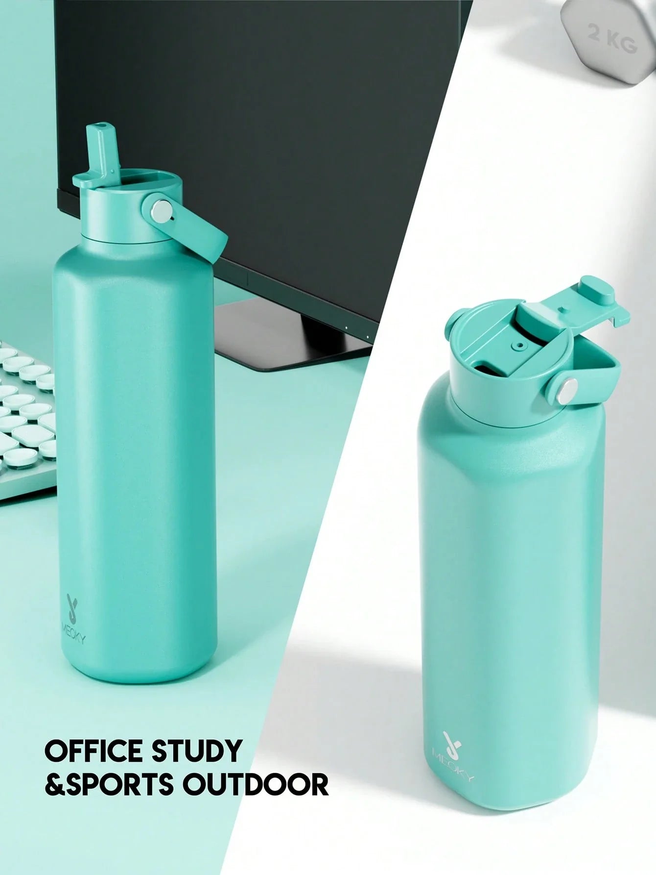 Meoky 50oz Insulated Tumbler Cup