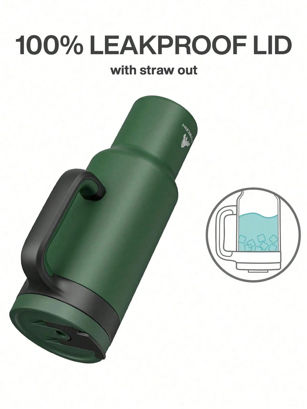 Meoky 50oz Insulated Tumbler Bottle