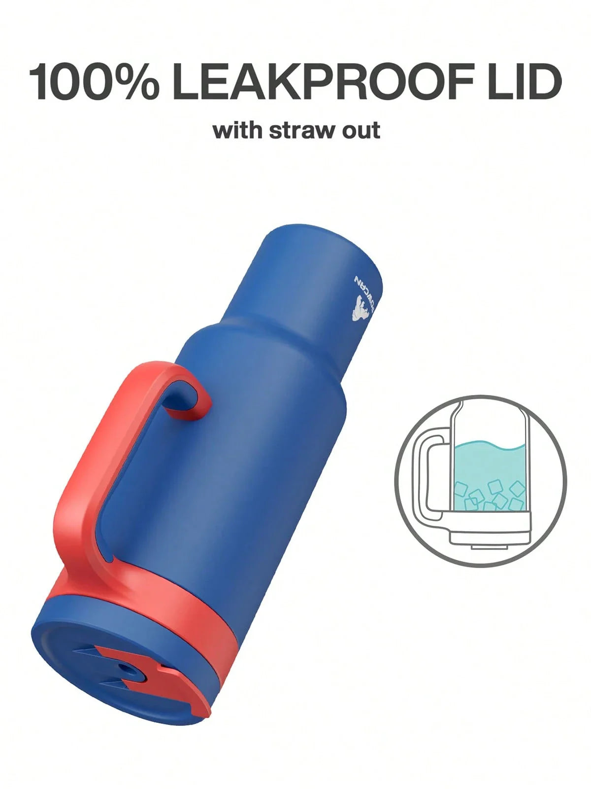 Meoky 50oz Insulated Travel Tumbler