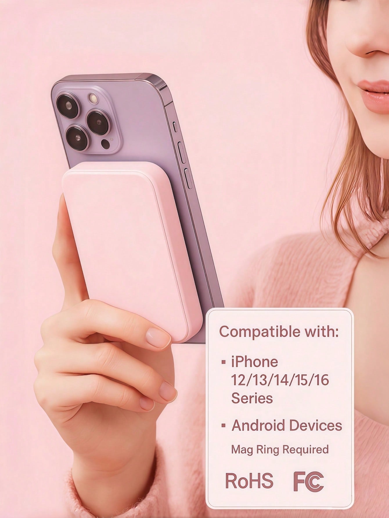 Multicolor Magnetic Power Bank 5000mAh