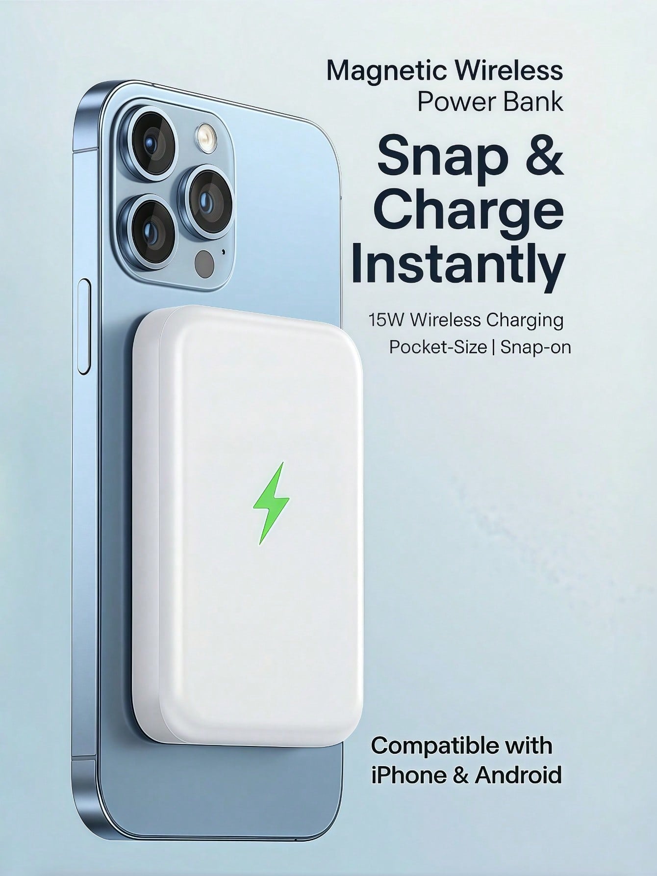 Multicolor Magnetic Power Bank 5000mAh