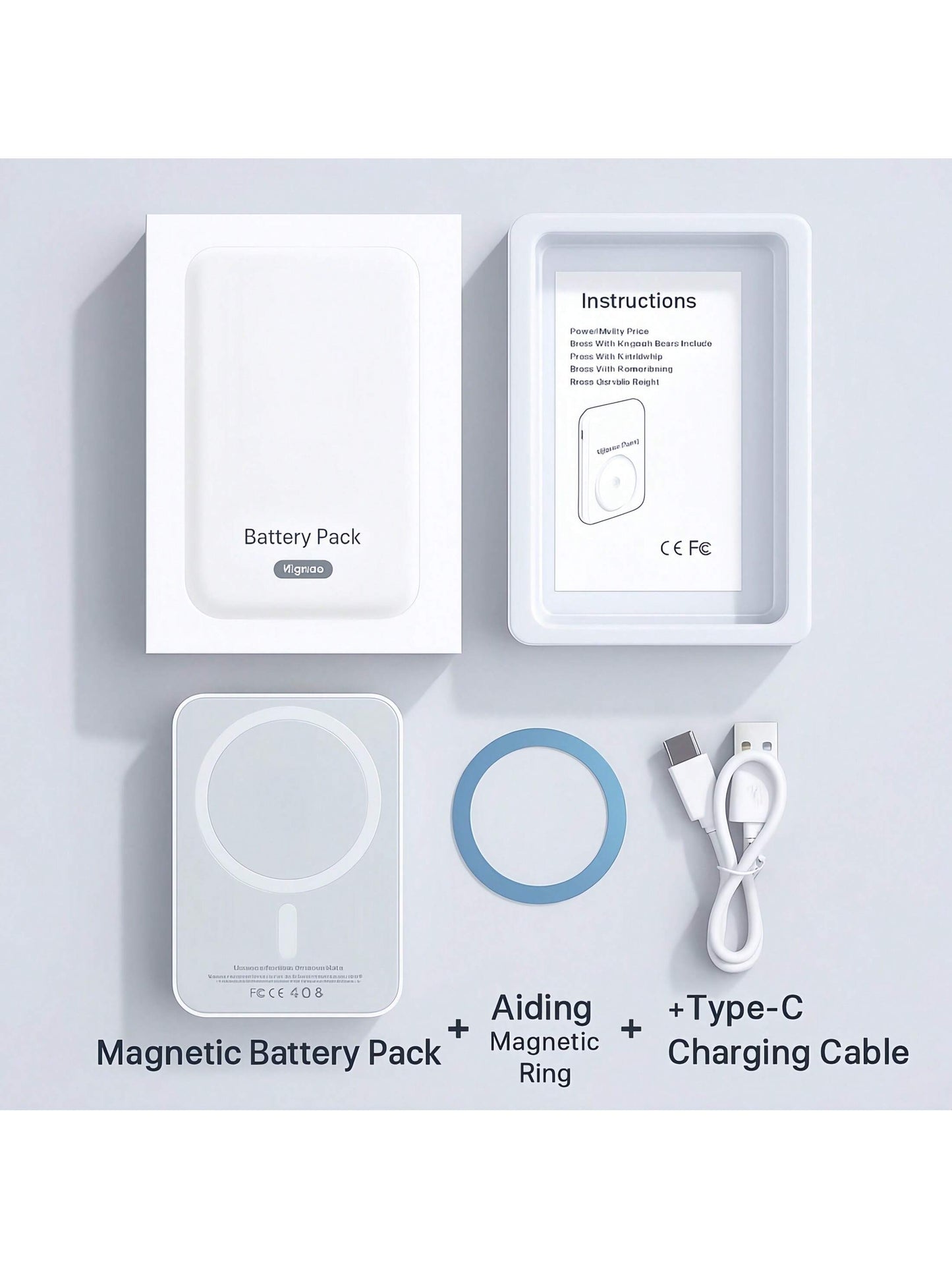 Multicolor Magnetic Power Bank 5000mAh