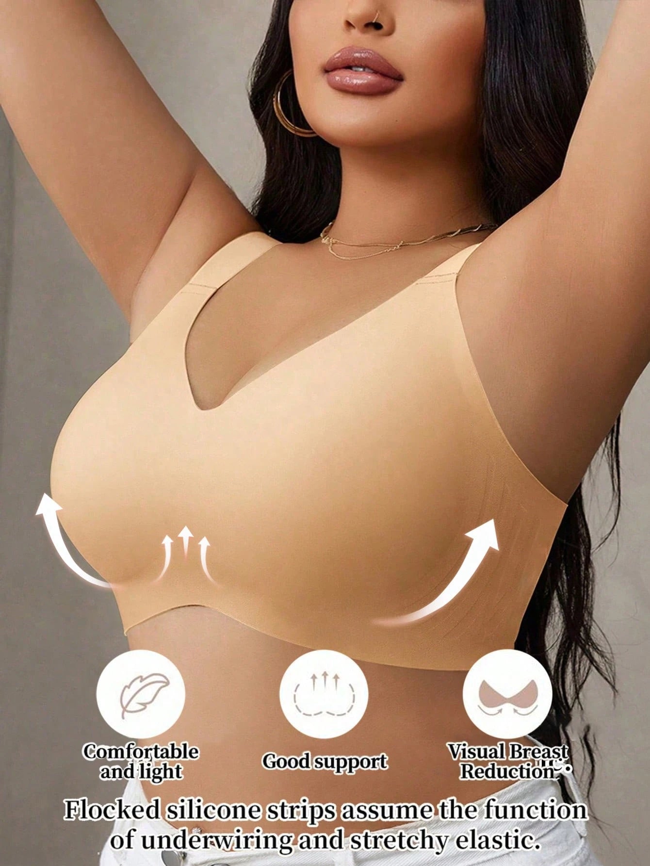 Plus Size Seamless Push-Up Bra