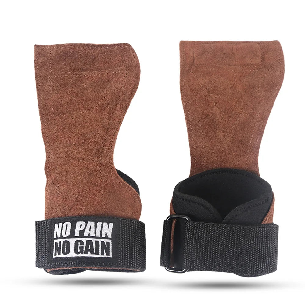 Cowhide Gym Grips with Wraps