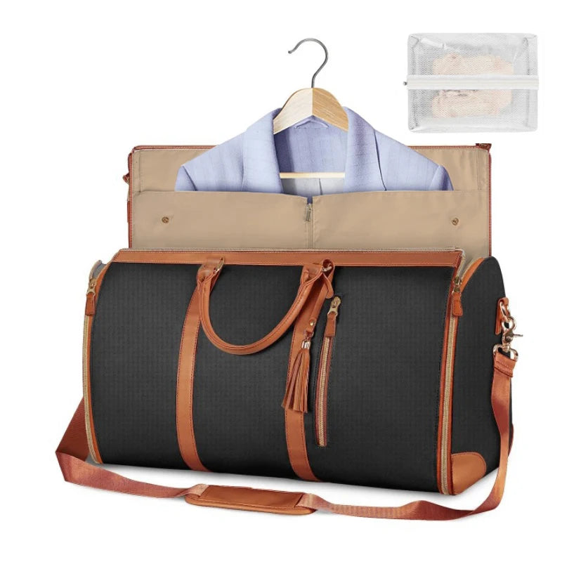 Women’s Foldable Leather Travel Bag