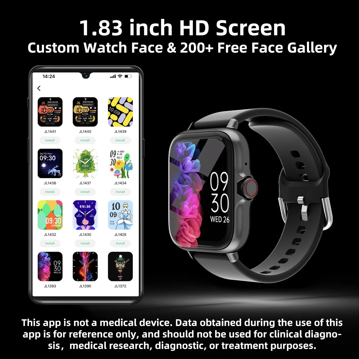 Waterproof Smart Watch 1.83