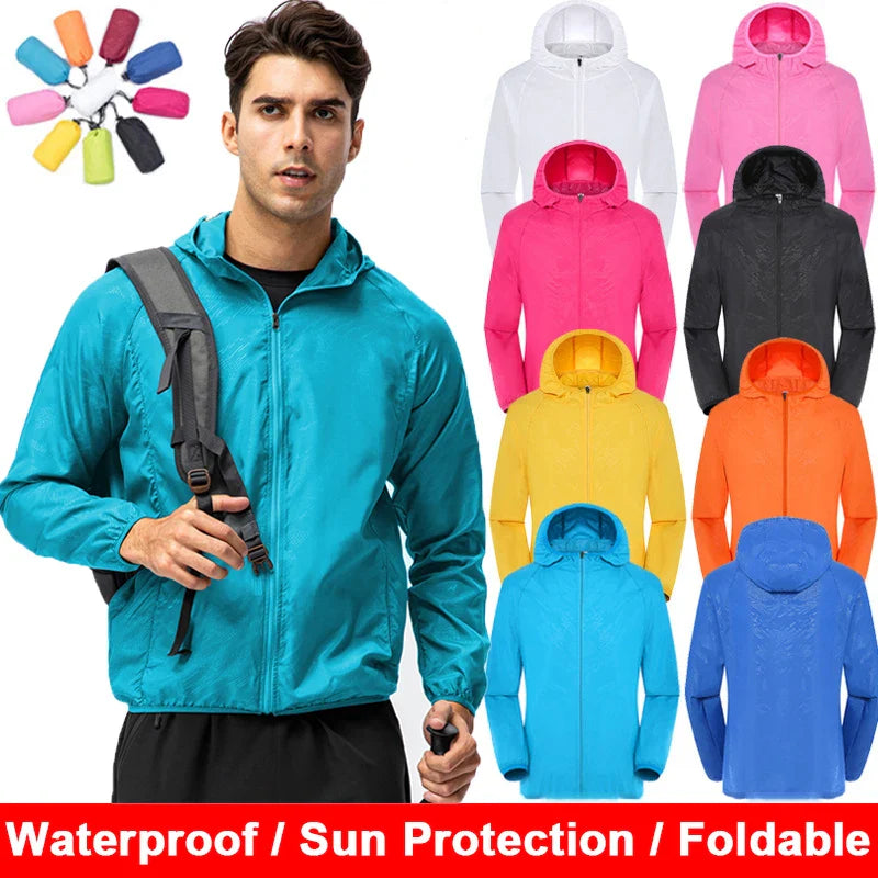 Unisex Waterproof Windbreaker Outdoor Jacket