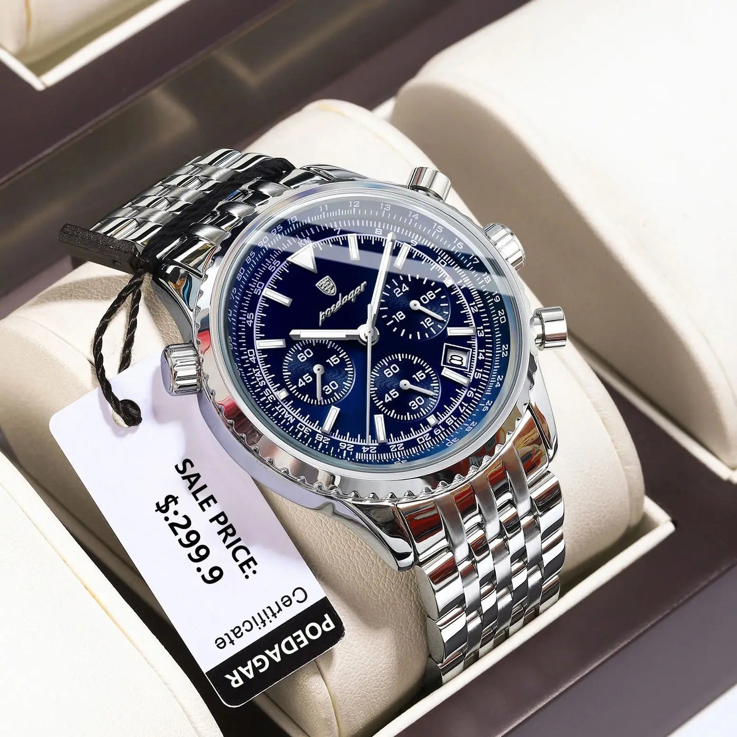 POEDAGAR Luxury Chronograph Men’s Watch