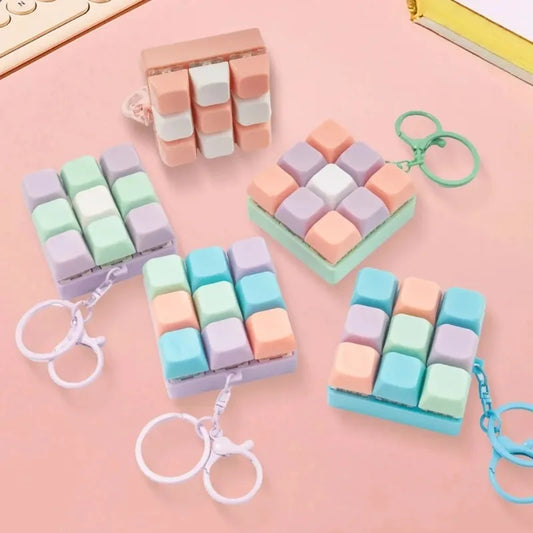 Tetris Fingertip Stress Relief Keychain