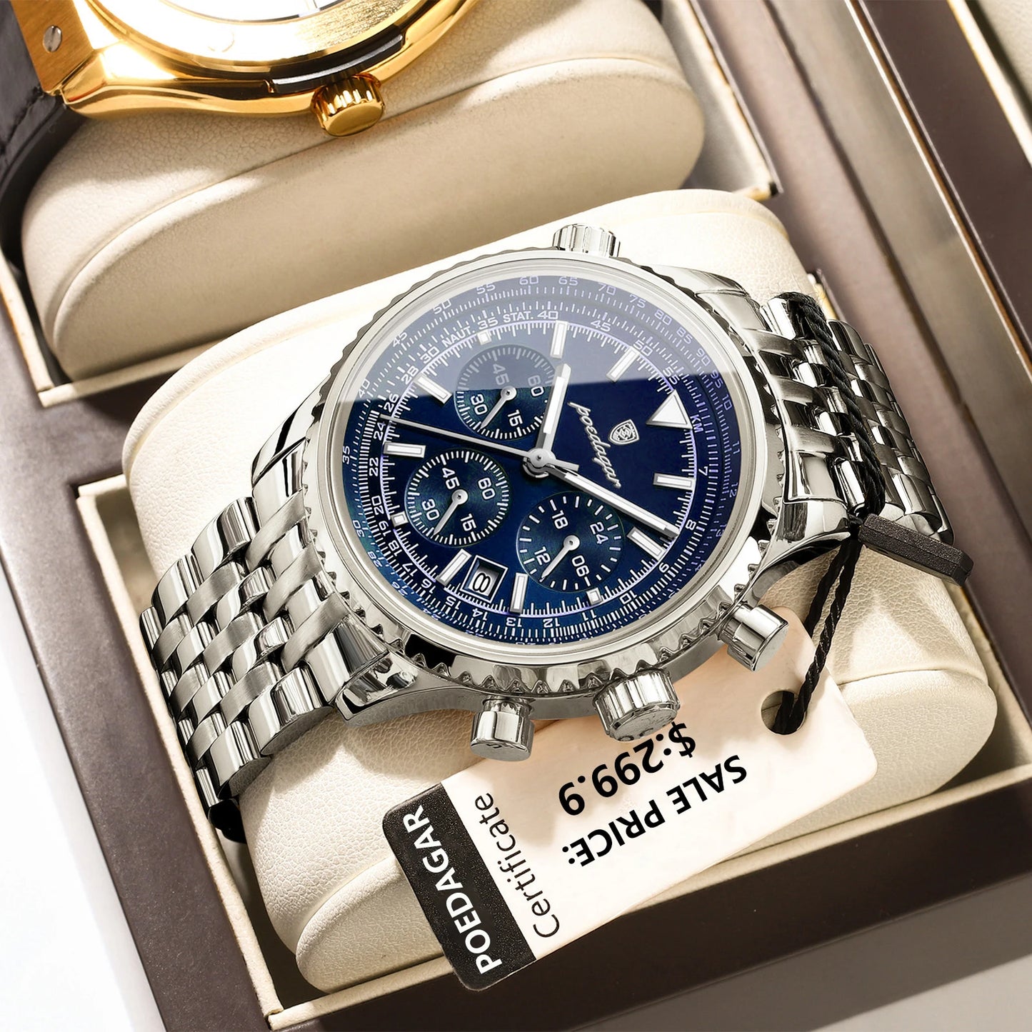POEDAGAR Luxury Chronograph Men’s Watch
