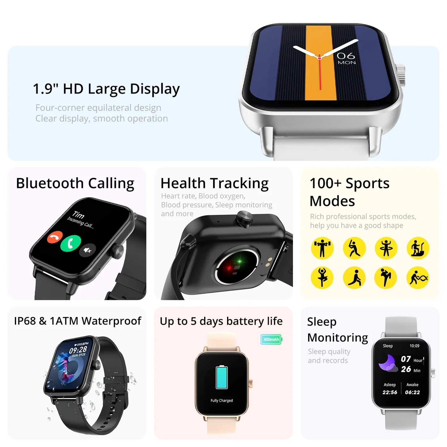Simple LED Digital Sport Watch