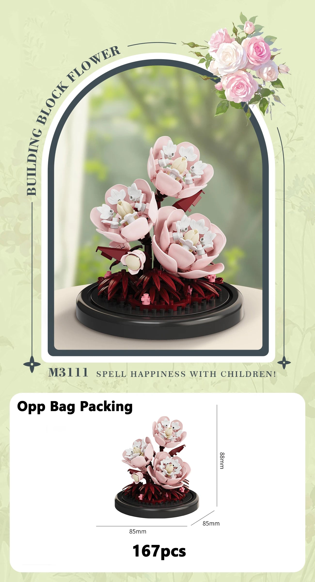 Eternal Flower Building Block Set