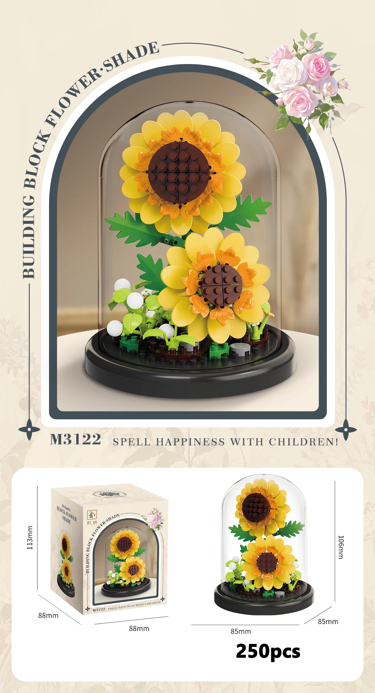 Eternal Flower Building Block Set