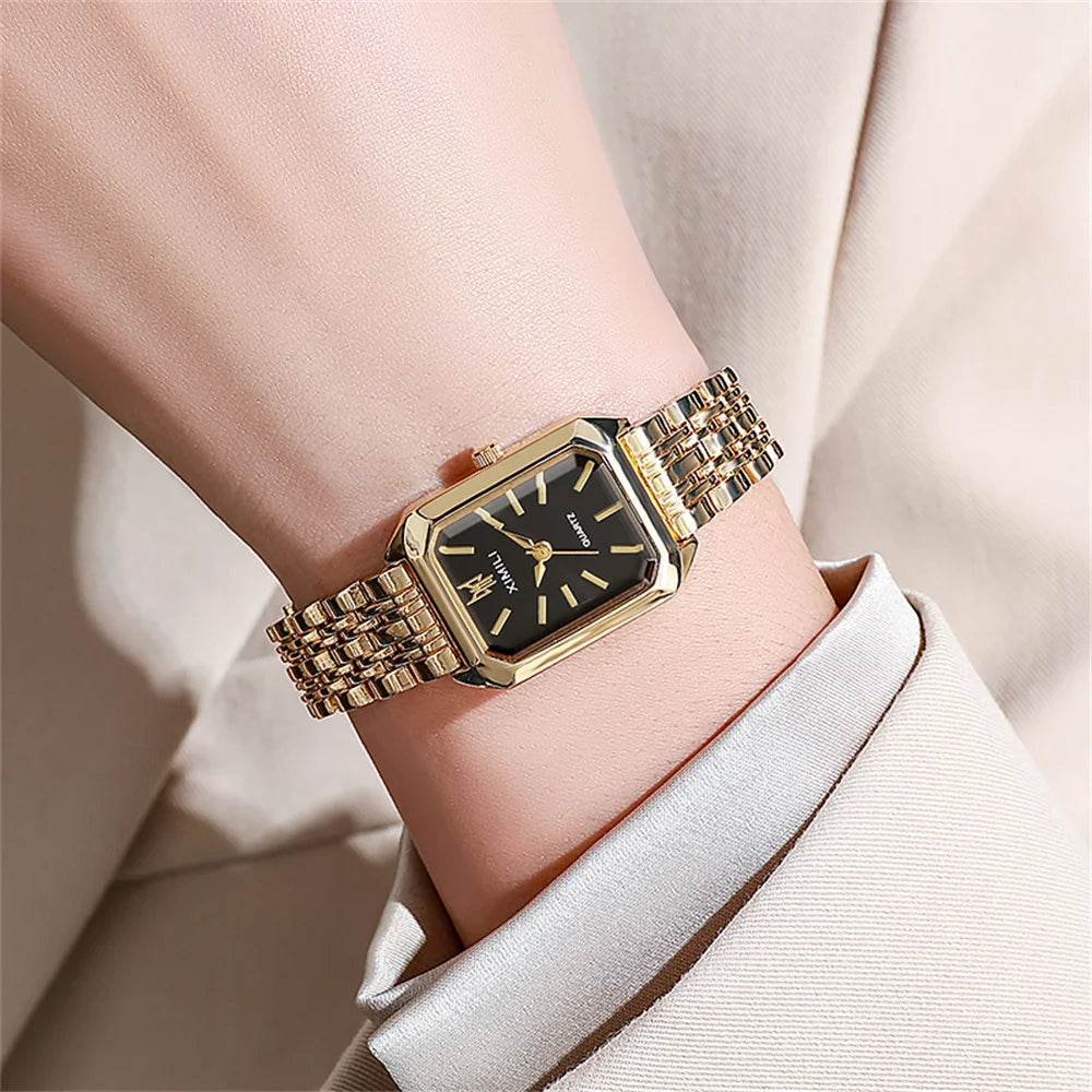 Gold Plated Women Quartz Watch