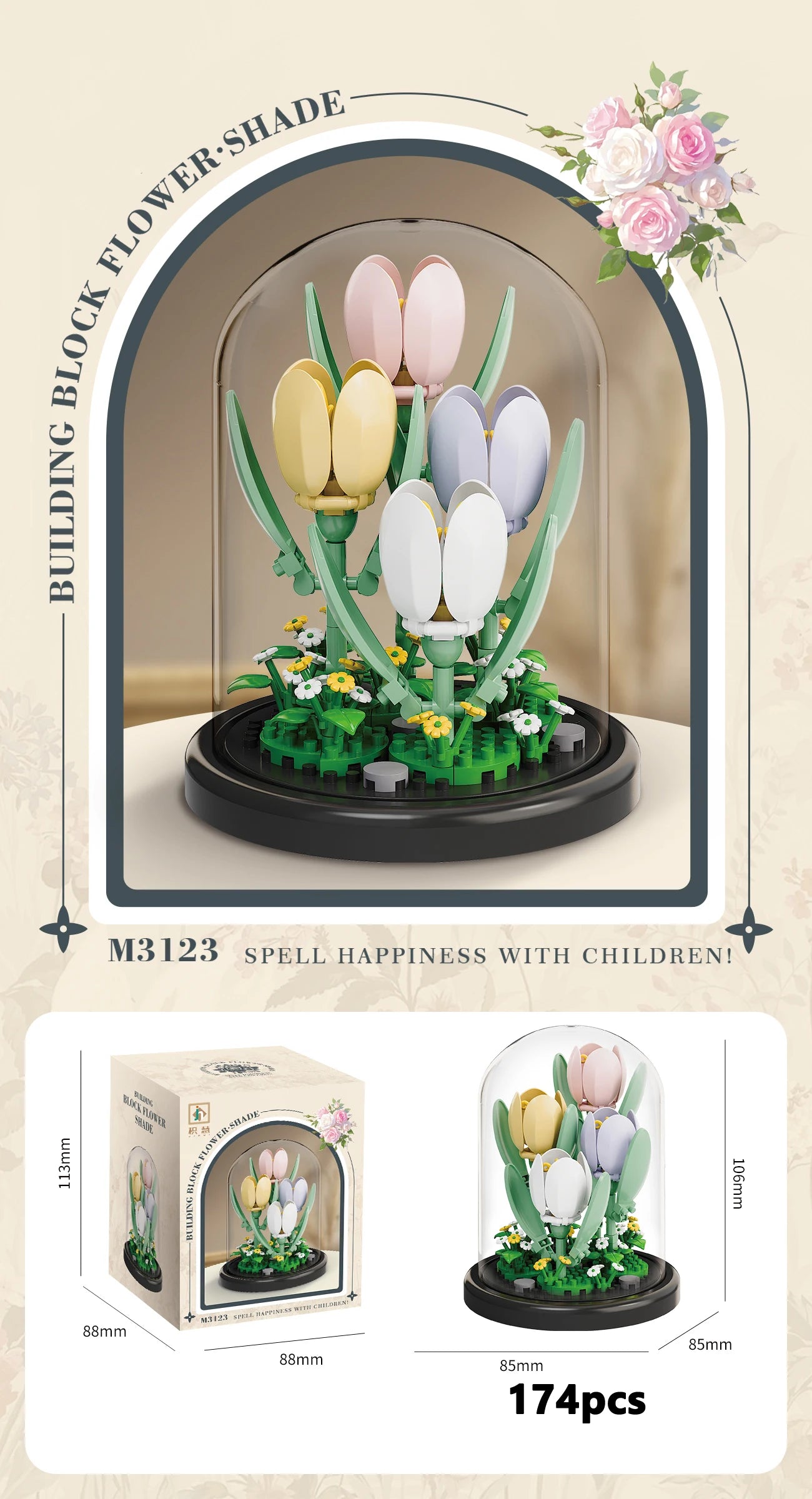 Eternal Flower Building Block Set