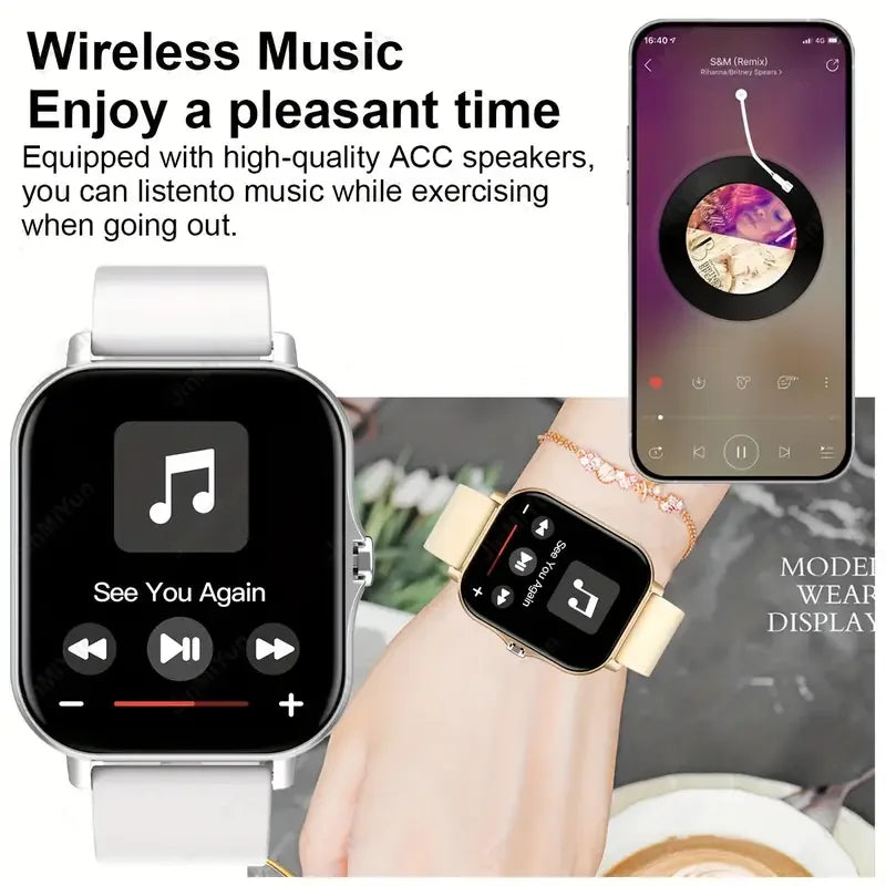 KESHUYOU 2025 Smartwatch Bluetooth Monitor