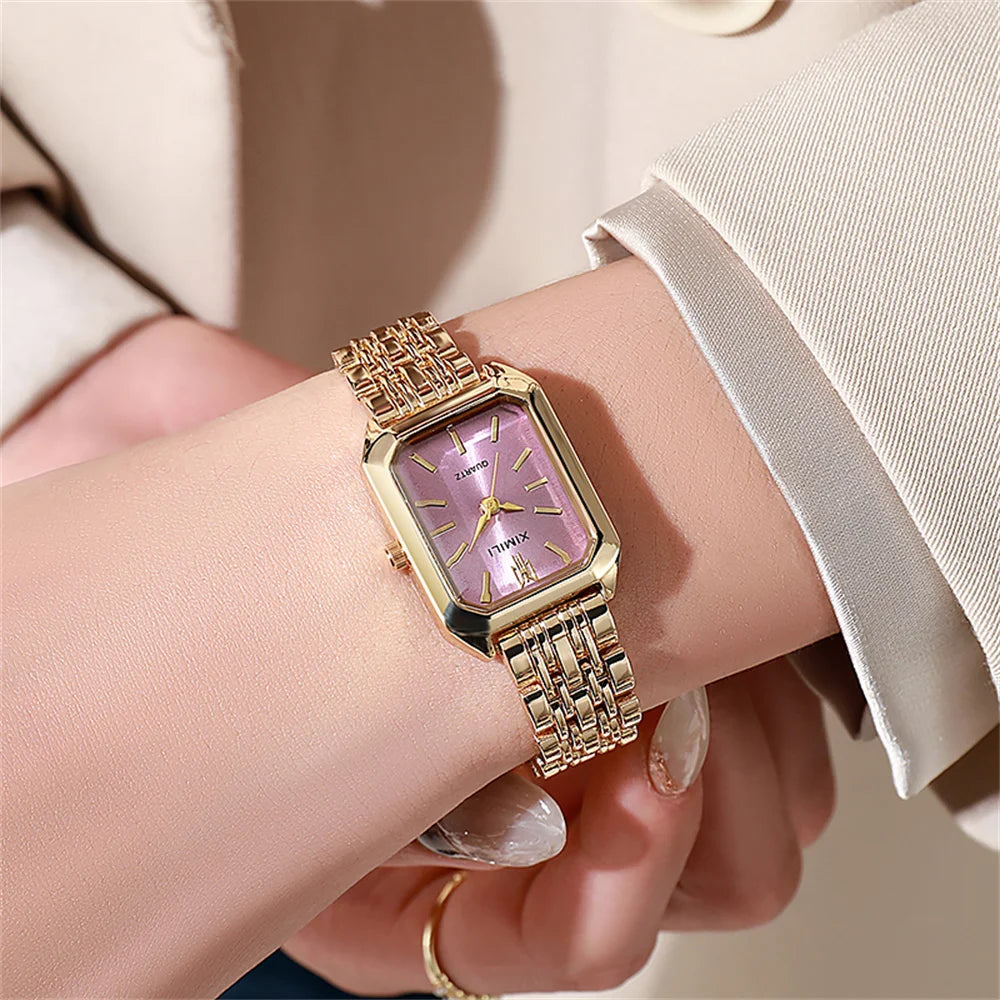 Gold Plated Women Quartz Watch