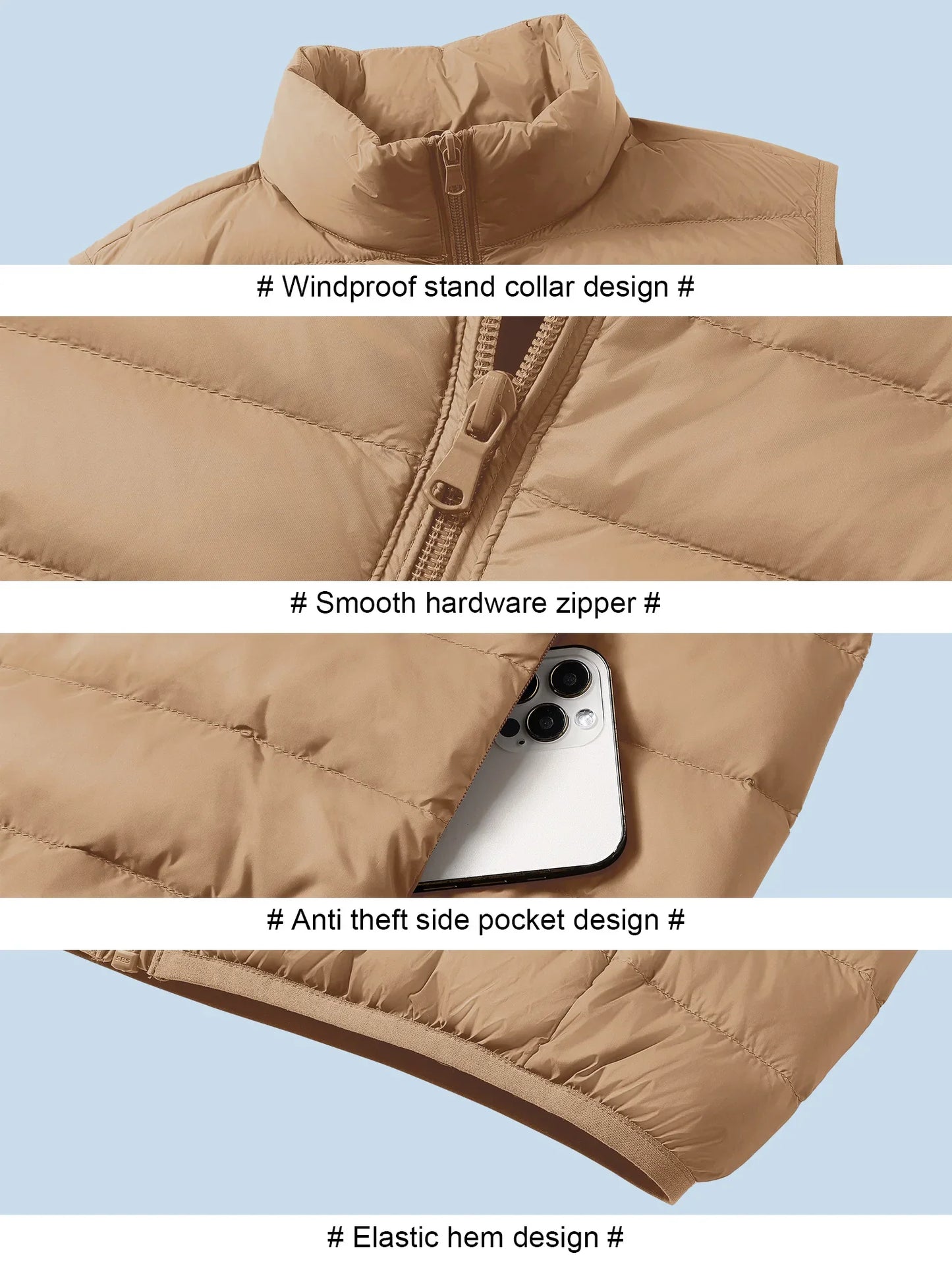 Men’s Sleeveless Warm Down Vest