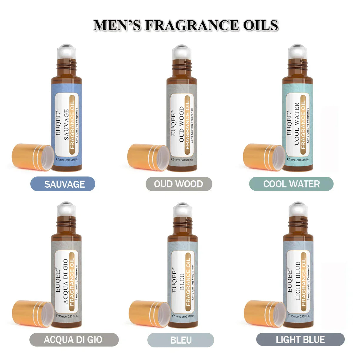 Unisex EUQEE 6pcs Fragrance Oil Set