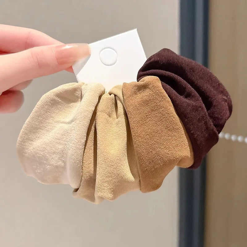 Solid Hair Tie Scrunchies Set