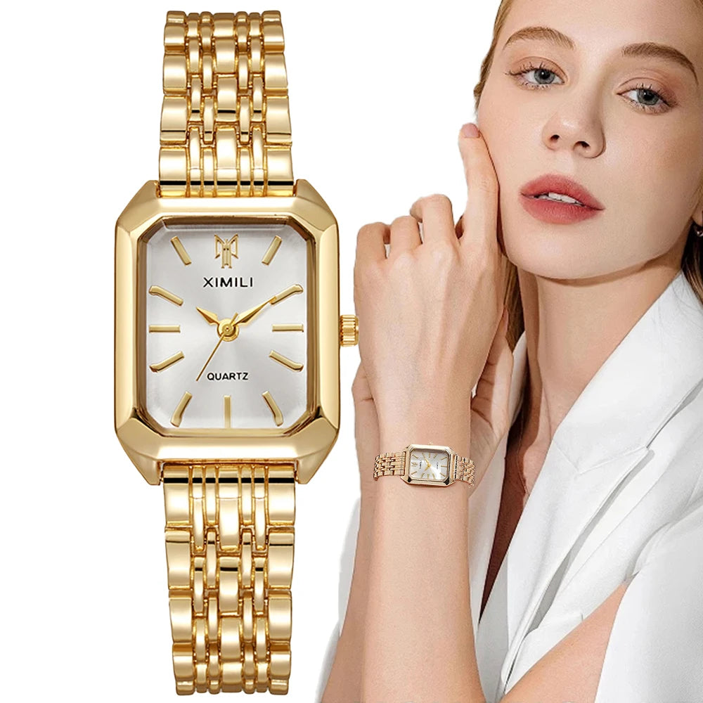 Gold Plated Women Quartz Watch