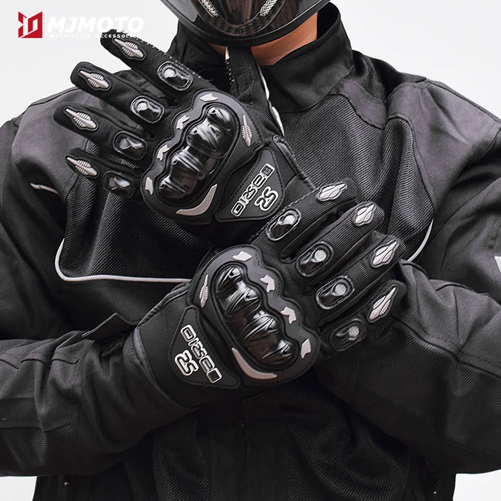 Breathable Full Finger Motorcycle Gloves