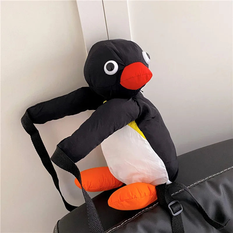Cute Cartoon Penguin Plush Backpack
