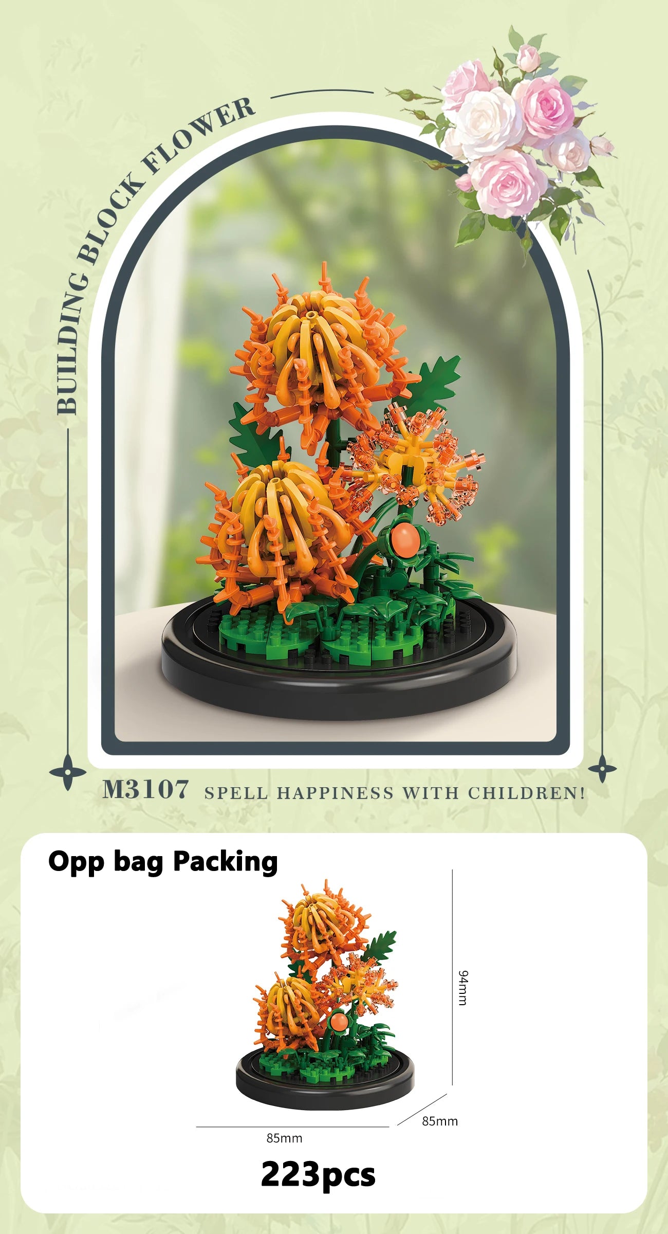 Eternal Flower Building Block Set