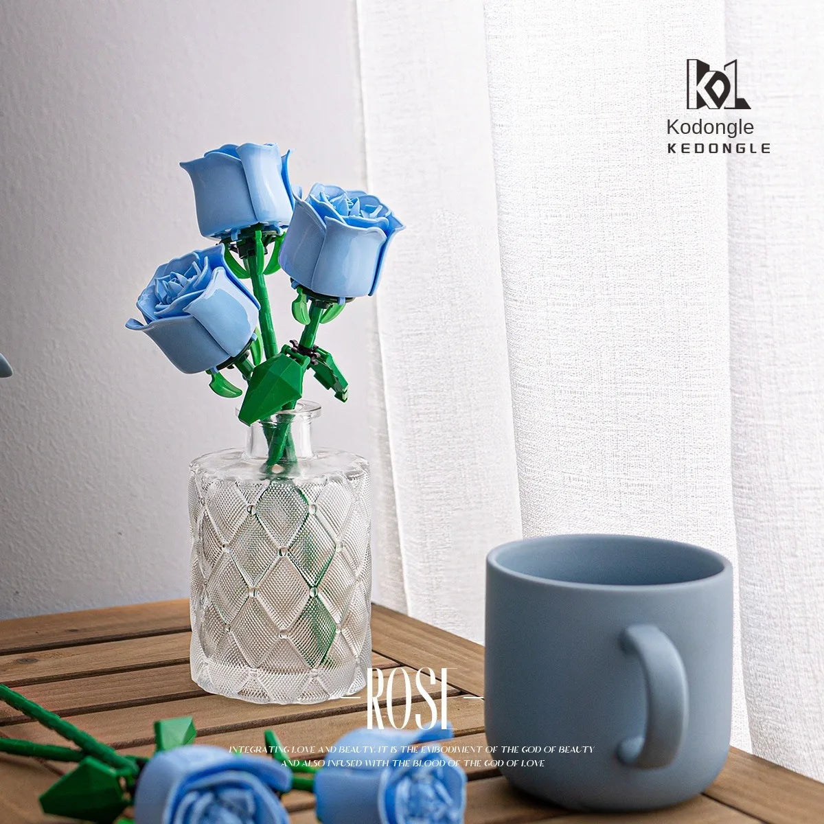 Valentine Rose Building Blocks Toy