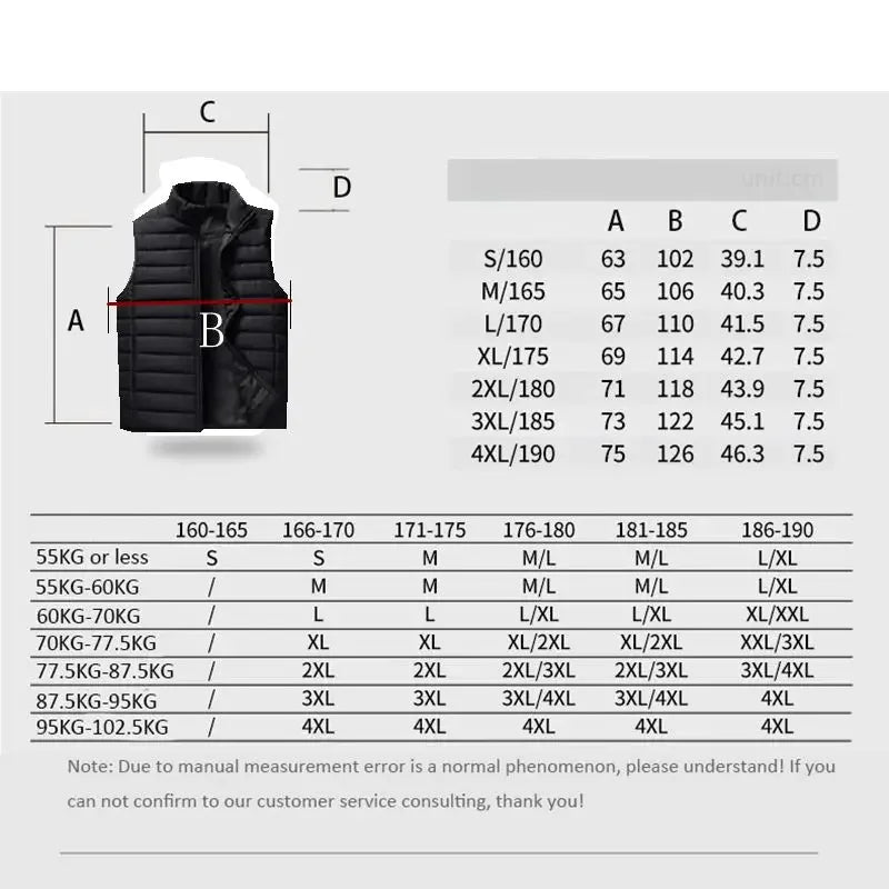 Aiwetin Men’s Cotton-Padded Vest
