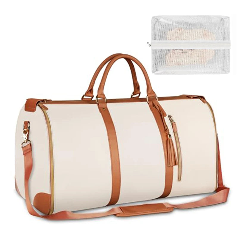 Women’s Foldable Leather Travel Bag