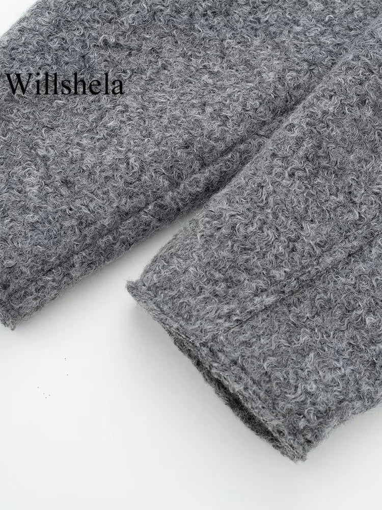 Willshela Women Vintage Zipper Jacket