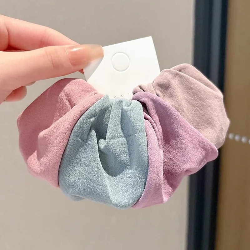 Solid Hair Tie Scrunchies Set