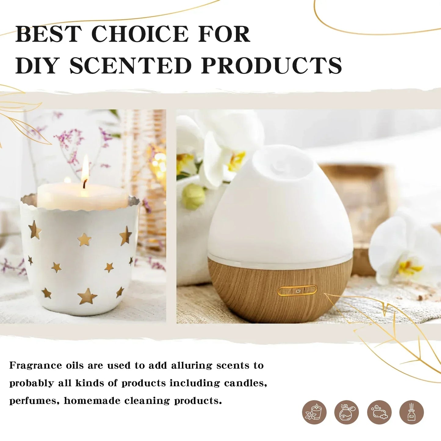 Unisex EUQEE 10ml Coconut Vanilla Fragrance Oil