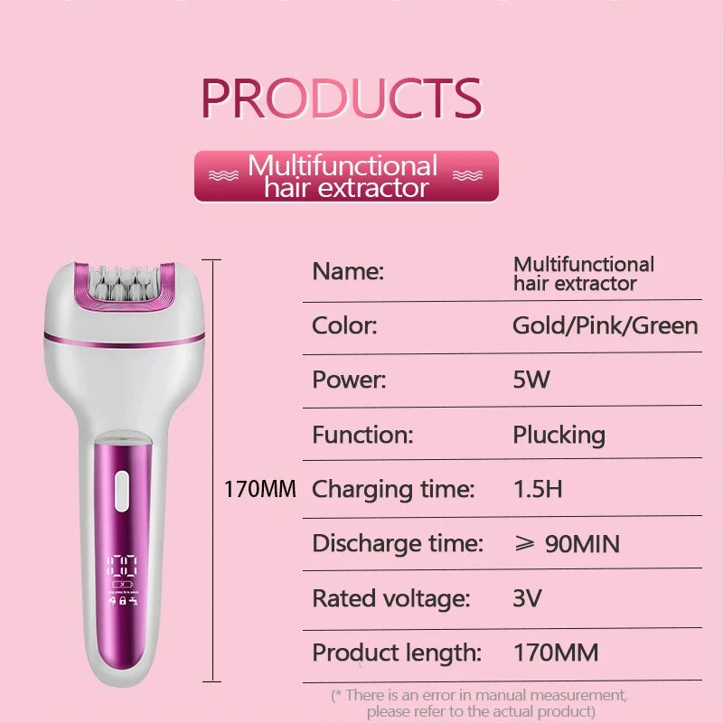 HOMEFISH 3-In-1 Women Epilator Shaver