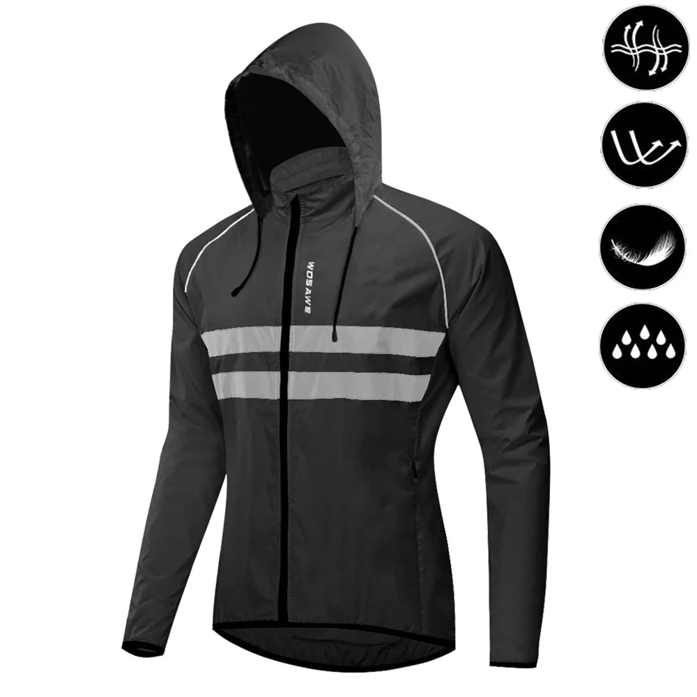 WOSAWE Men’s Cycling Windbreaker Jacket