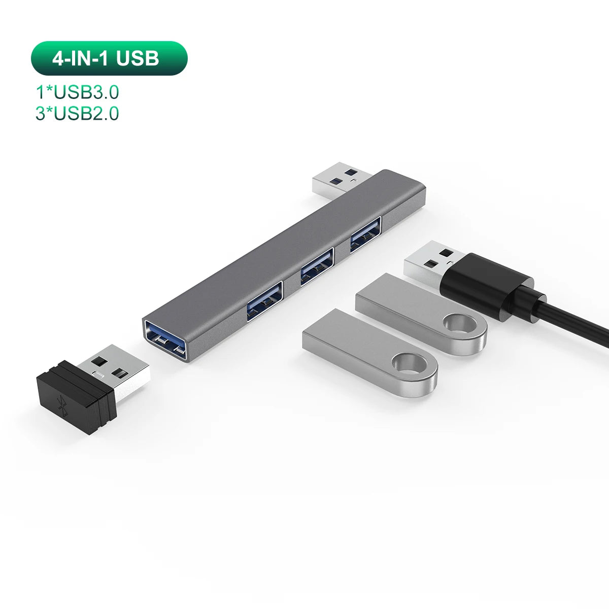 4-in-1 USB-C Hub Adapter