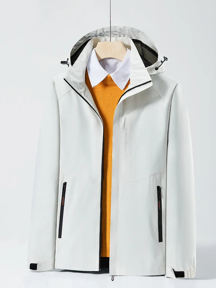 Unisex Waterproof Hooded Windbreaker